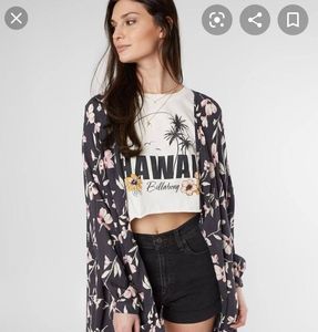 Billabong floral kimono top
